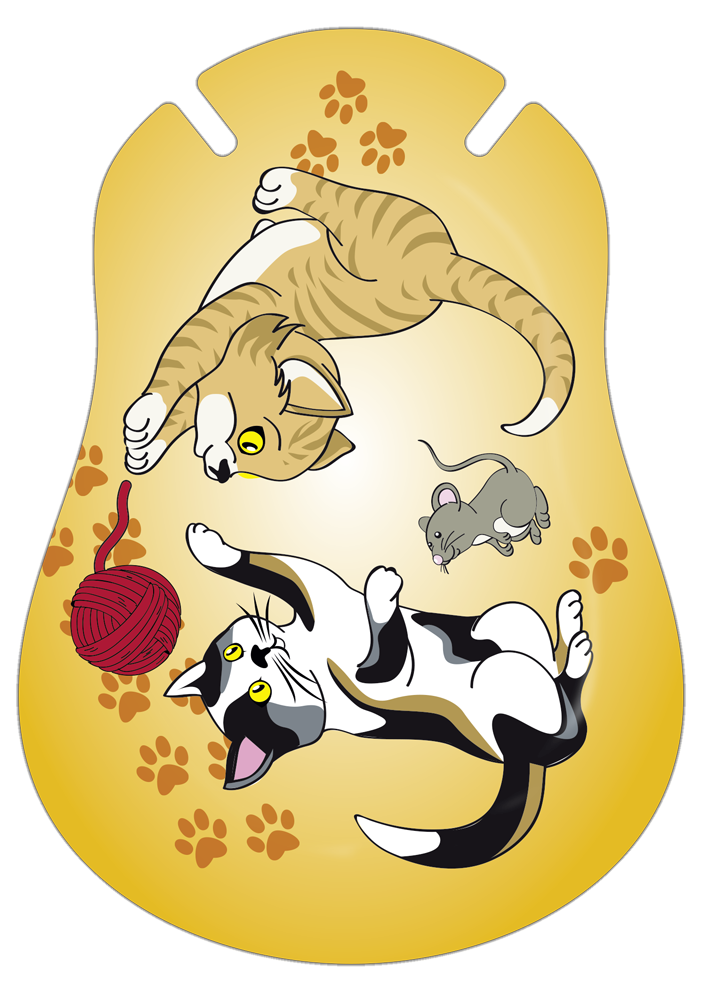 300261, Katze mit Maus