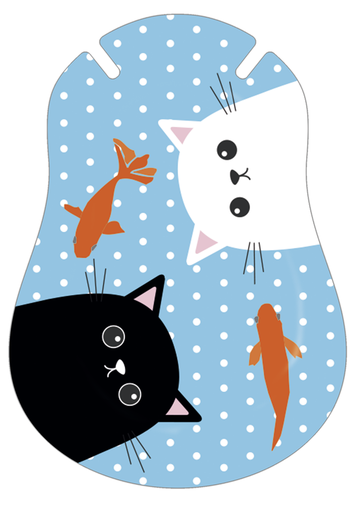 300260, Katzen schwarz/weiss